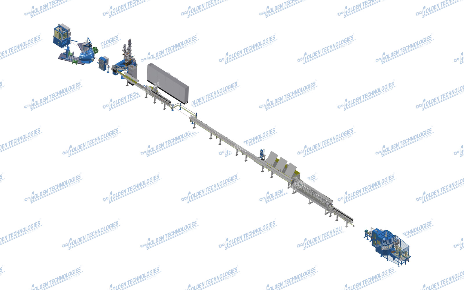 Automotive single-core high-speed extrusion line 65+40 and 80+45