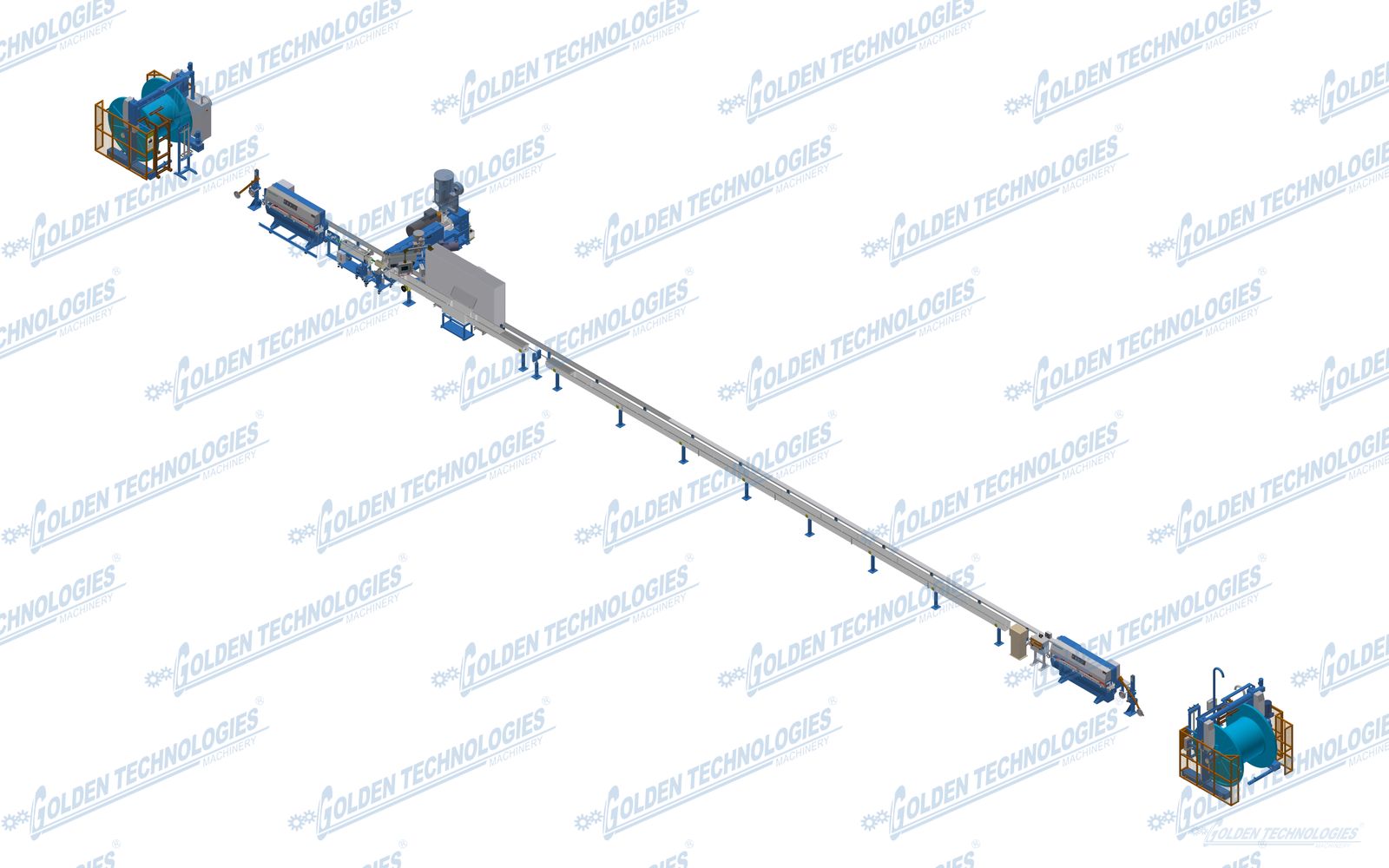 Power cable sheathing extrusion line 120+45