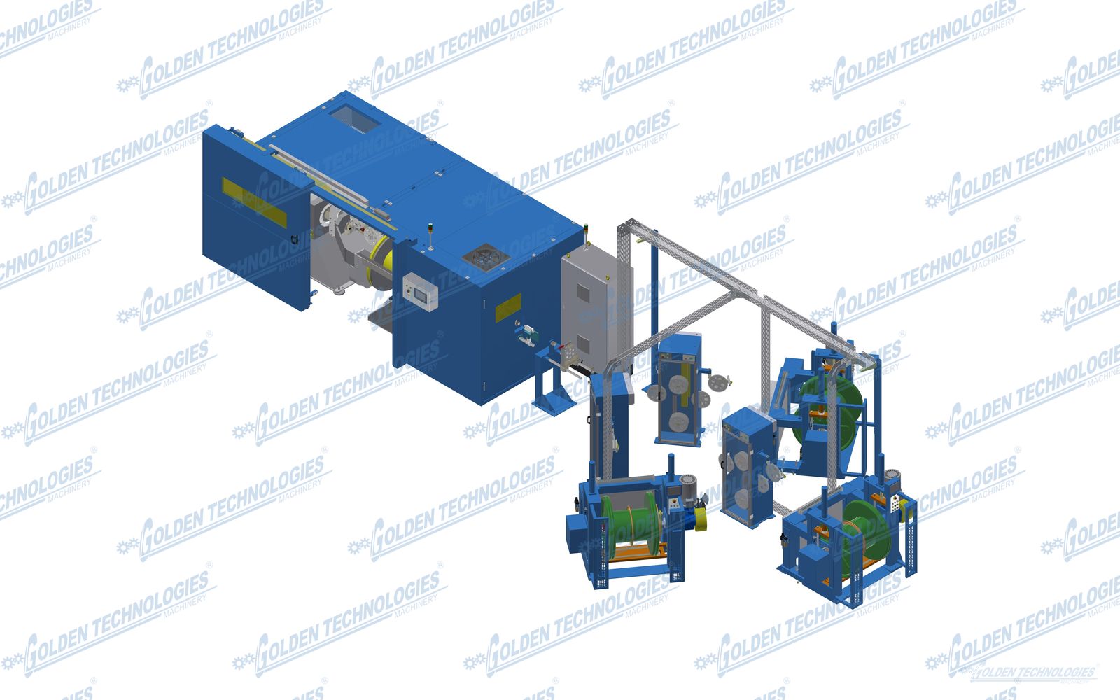 Insulated / copper-wire double-twist buncher DT1000 1000 mm