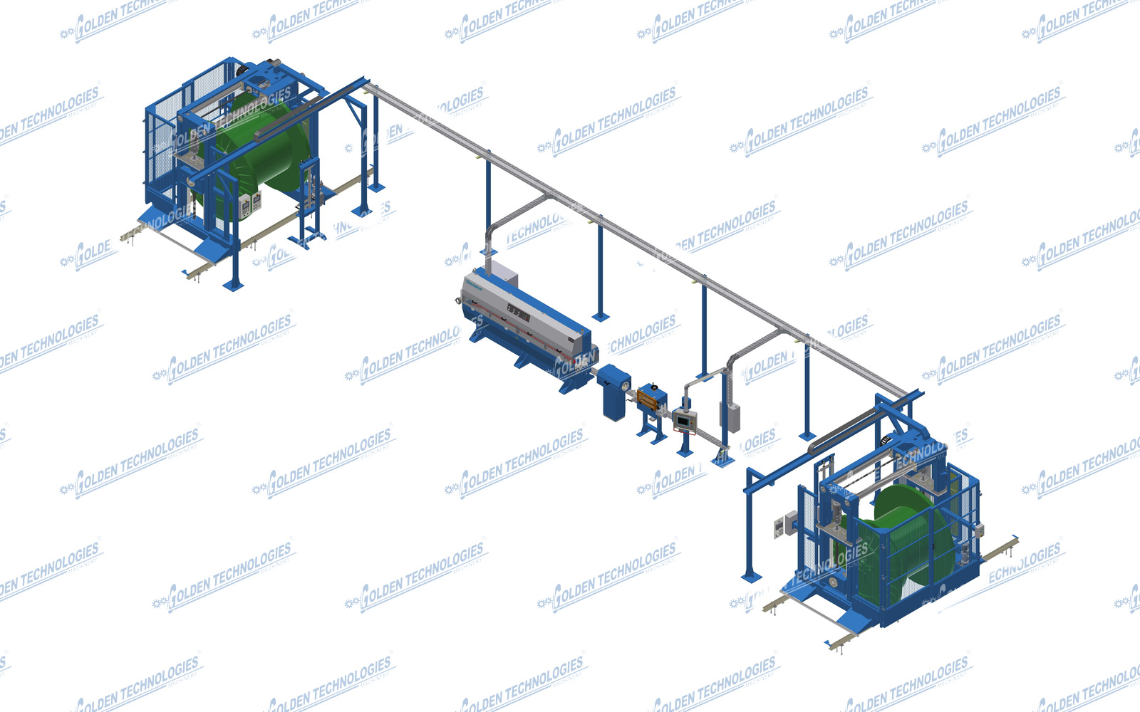 Cable rewinder 2500 mm right-hand